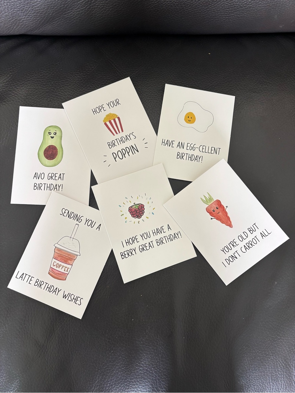 Assorted Food-Themed Birthday Cards - Pick 2 - Picture 2 of 9